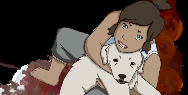 Korra found Naga not as a dog but as a pup.