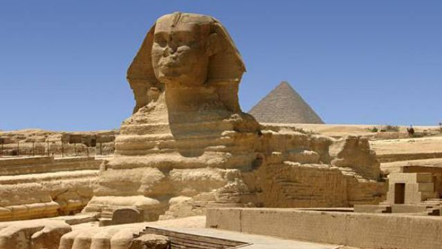 The Great Sphinx. Giza, Egypt. c. 2558 to 2532 B.C.