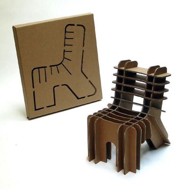 cardboard chair