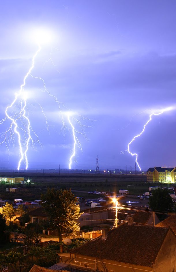 Lightning over Oradea Romania