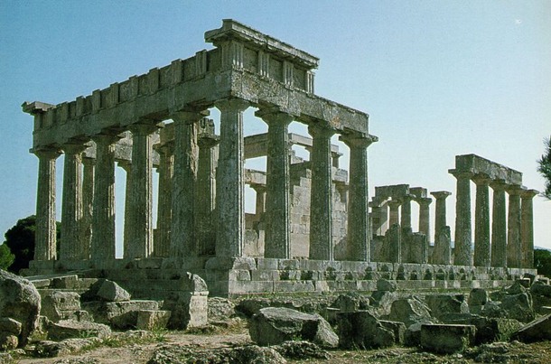 The Temple of Aphaia. Aegina, Greece. 490 B.C.