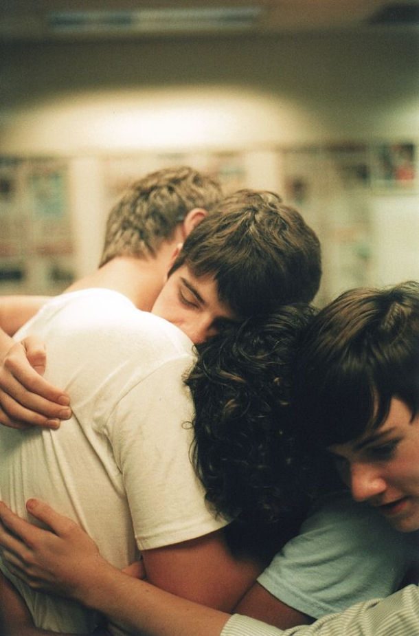 friends hugging