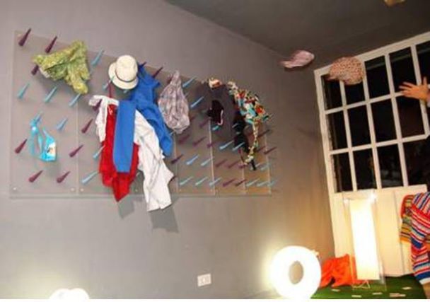 Wall Spikes Clothes Hanger