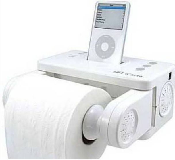 Tissue Holder with iPod Dock