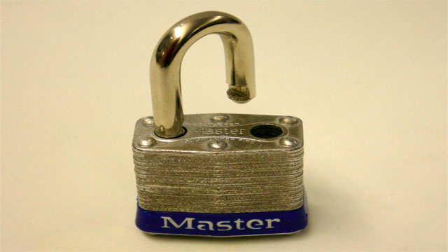 http://commons.wikimedia.org/wiki/File:Master_lock.JPG
