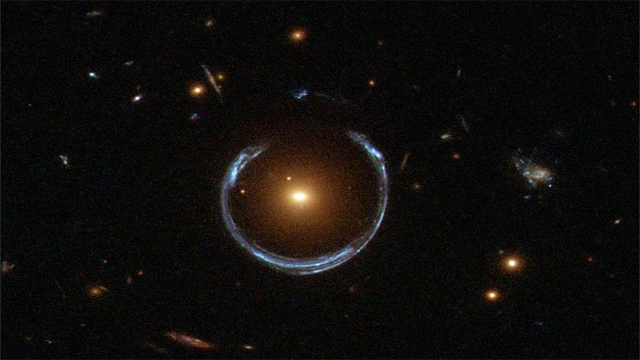 http://en.wikipedia.org/wiki/File:A_Horseshoe_Einstein_Ring_from_Hubble.JPG