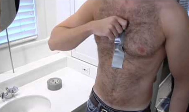 duct tape hair removal