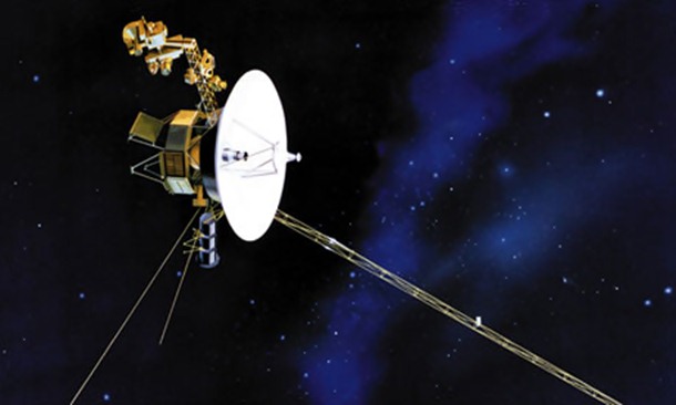 An artist's rendering of one of Nasa's twin Voyager spacecraft