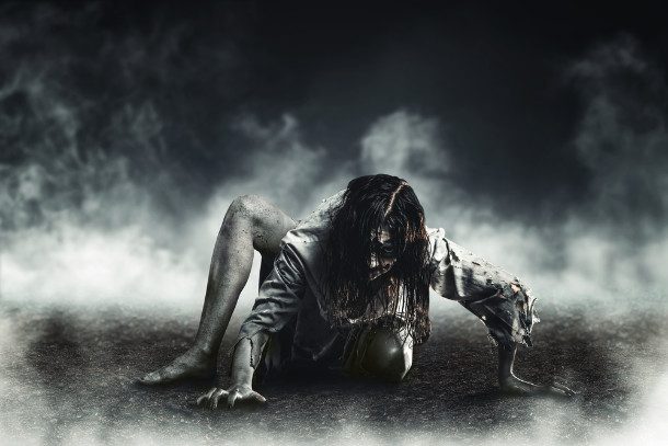crawling zombie