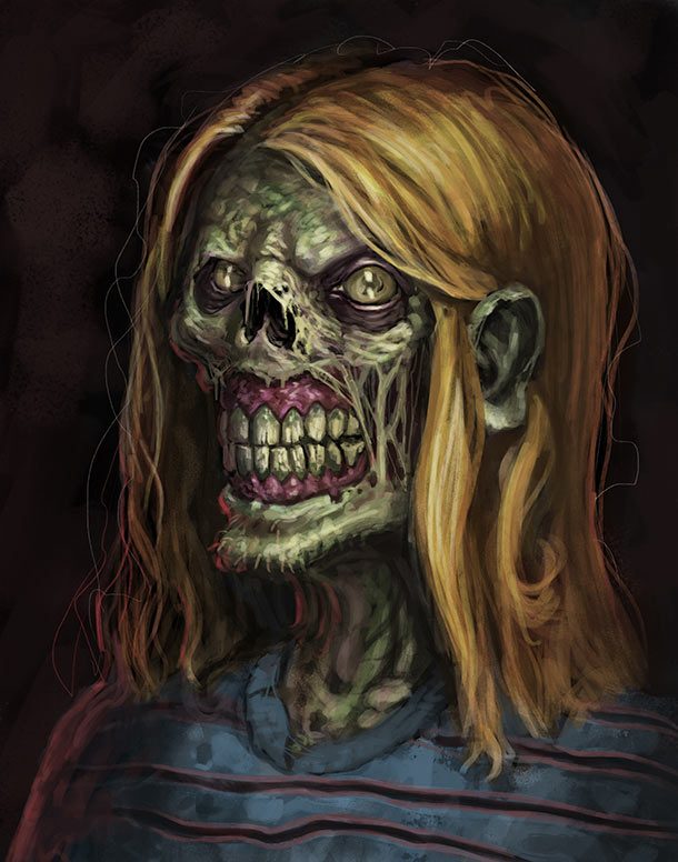 creepy lady zombie