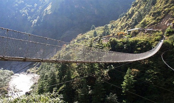 Hanging Bridge of Ghasa - Nepal