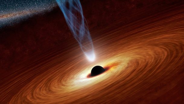 swirling black hole