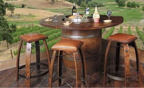 recycled wine barrel