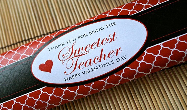 Image of gift for teacher with words Sweetest teacher