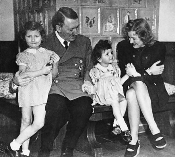 Germany Adolf Hitler With Eva Braun