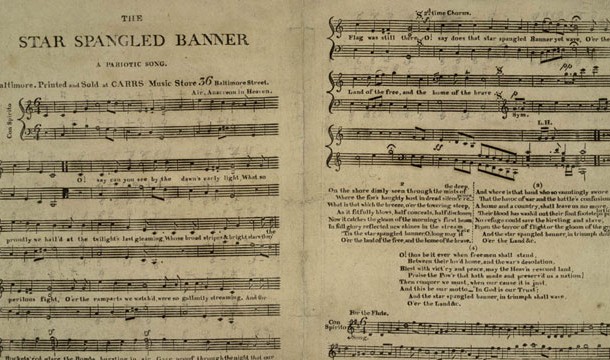 The "Star Spangled Banner" was written by Francis Scott Key