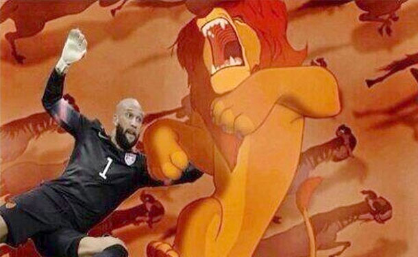 Lion King and Tim Howard