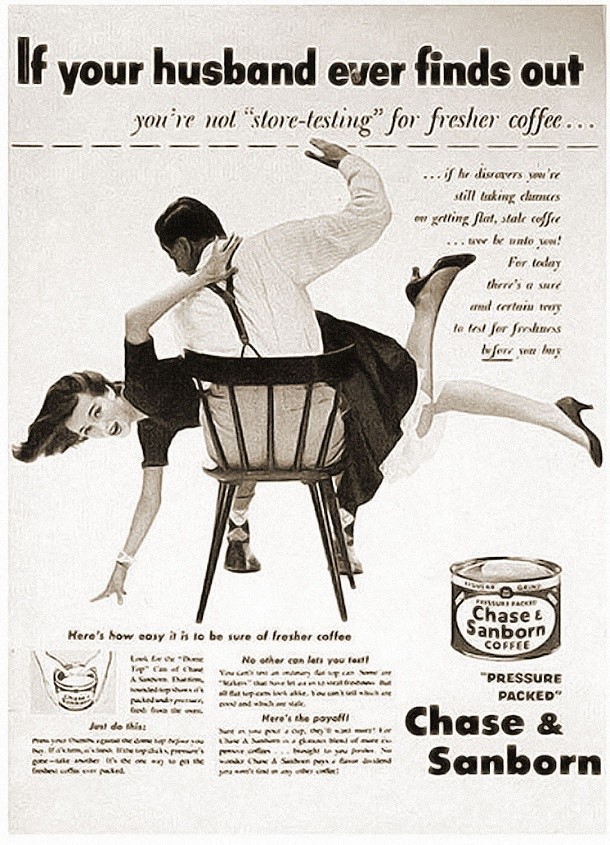 coffee spanking ad