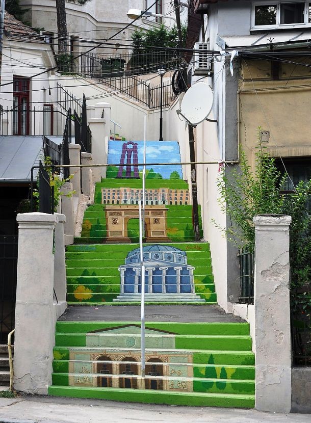 steps in Bucharest
