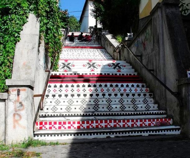 steps in Targu Mures