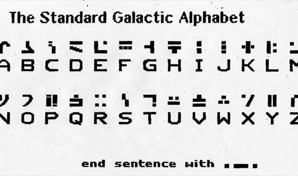 standard galactic alphabet