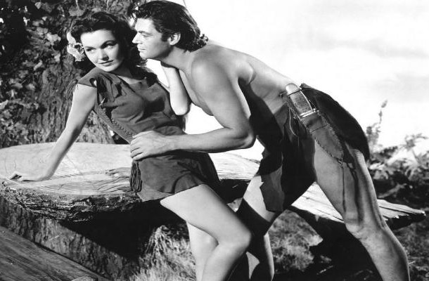 Johnny-Weissmuller-with-Maureen-OSullivan-in-Tarzans-Secret-Treasure-1941