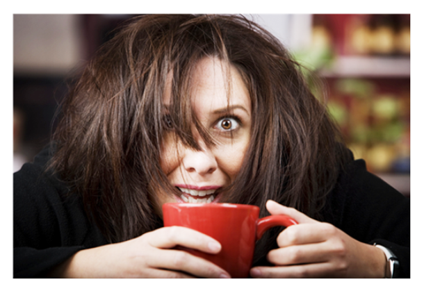 dailyplateofcrazy.com Coffee-Crazed-Woman-with-Red-Cup