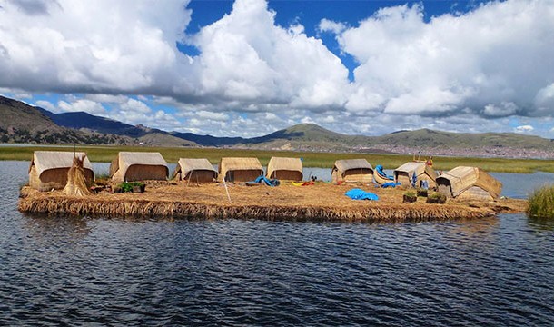 The floating islands of Lake Titicaca