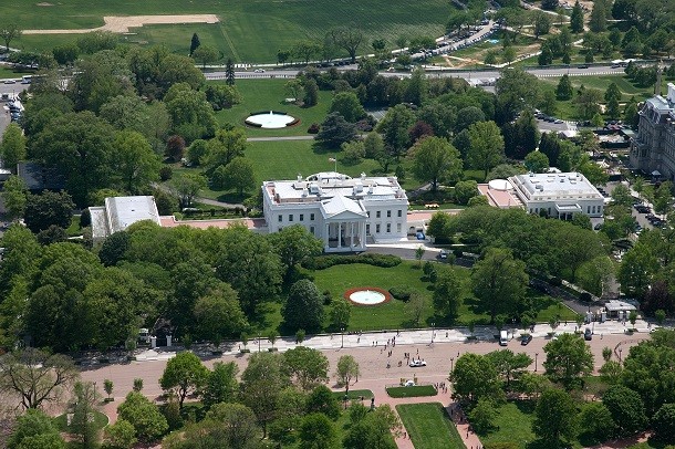White House aerial view
