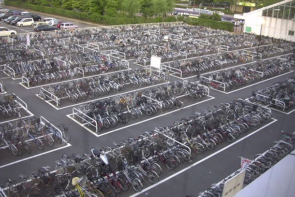 bike parking lot