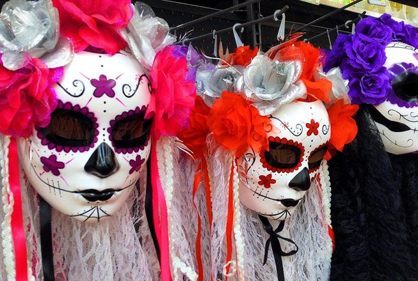 Masks celebrating day of the dead