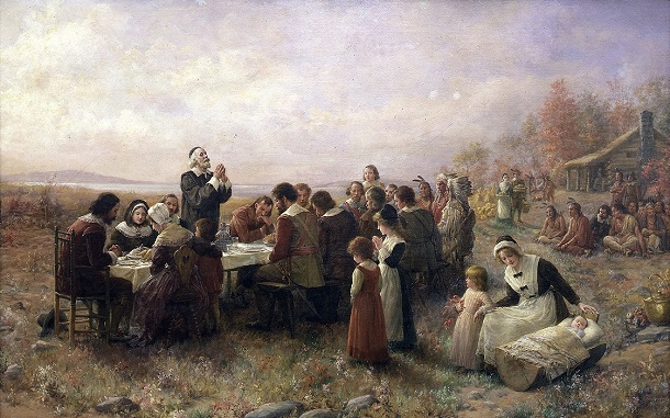 The First Thanksgiving at Plymouth - Prayer