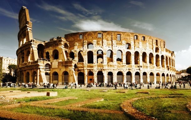 coiot.org Sunset-Rome-Colosseum