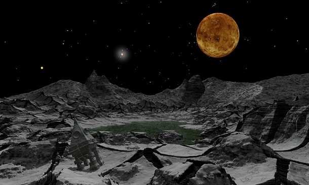 Moon travel sci fi