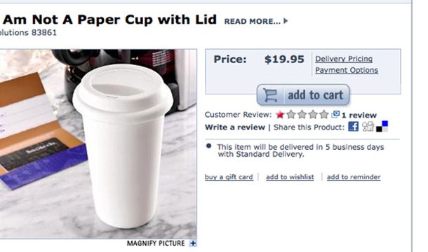 A Papercup That Is Not A Papercup