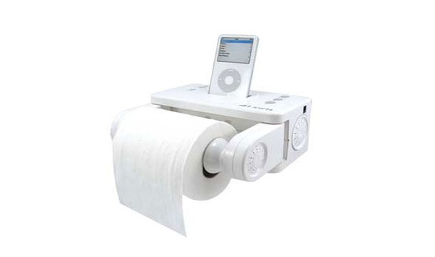 Toilet Roll iPod Docking Station