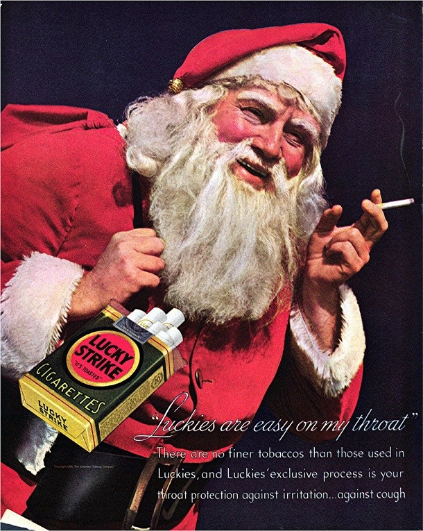 lucky strike santa ad
