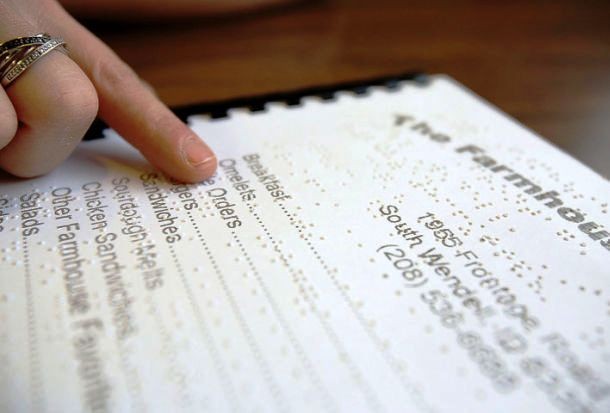 Braille menu