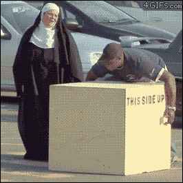 Pick it up nun