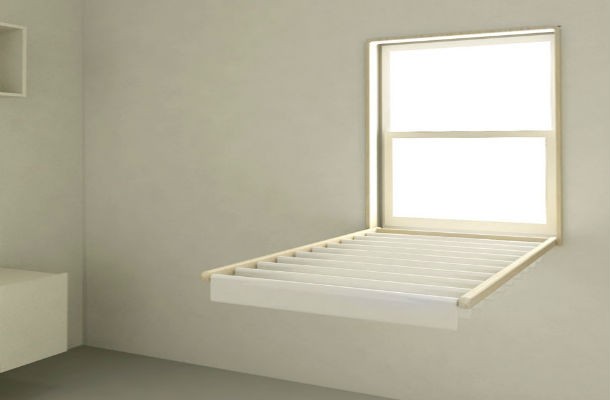 window blinds as a drying rack