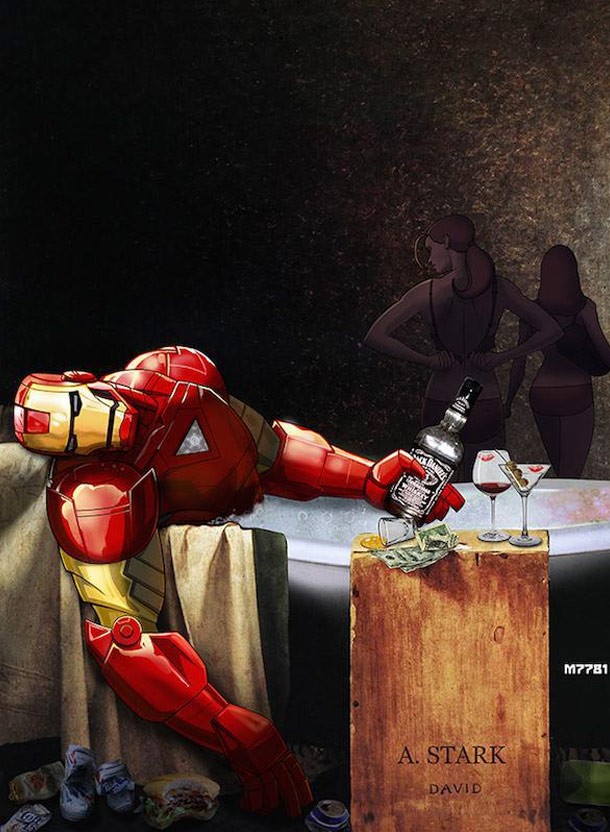 Drunk Iron Man