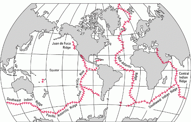 mid-ocean ridge