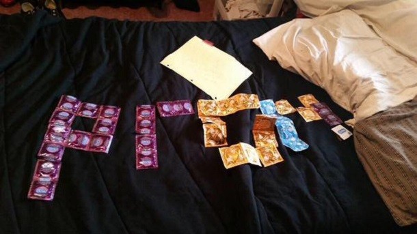 condoms prom proposal