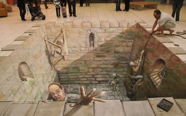 dungeon 3d street art