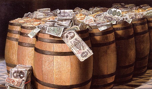 money barrels
