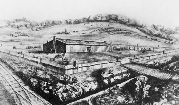 Civil War prison camp