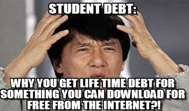 jackie chan student debt