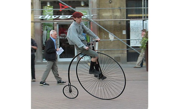 The introduction of the penny-farthing coincided with the birth of cycling as a sport