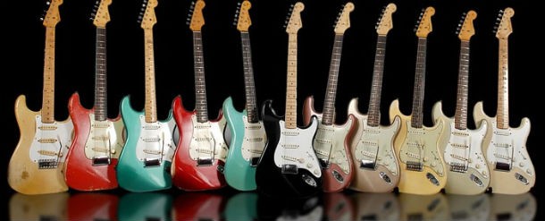 12 Fender Guitars .