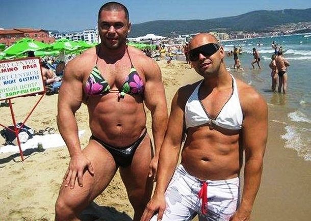 guys in bikini